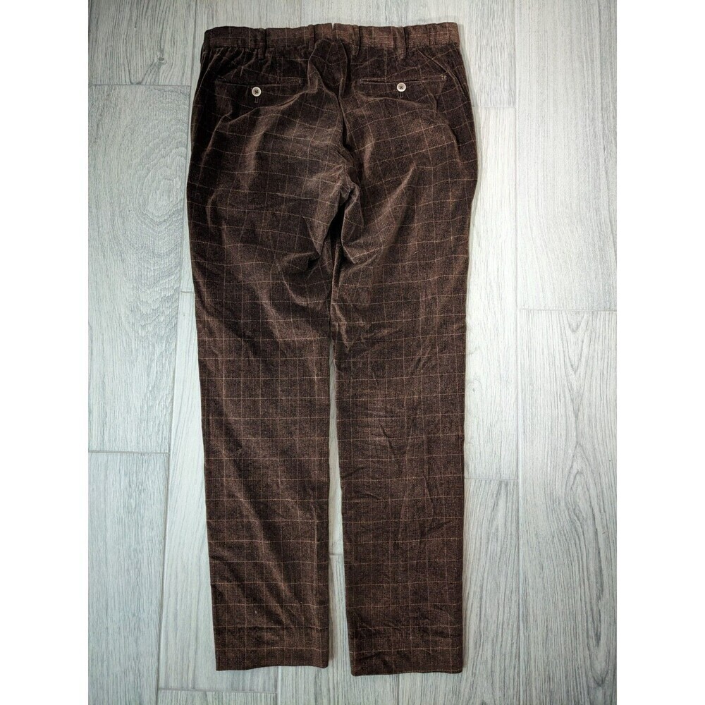 GTA IL PANTALONE Brown Velvet Cotton Pants Trousers EU 46‎ US 33 Waist N48 - Picture 2 of 9